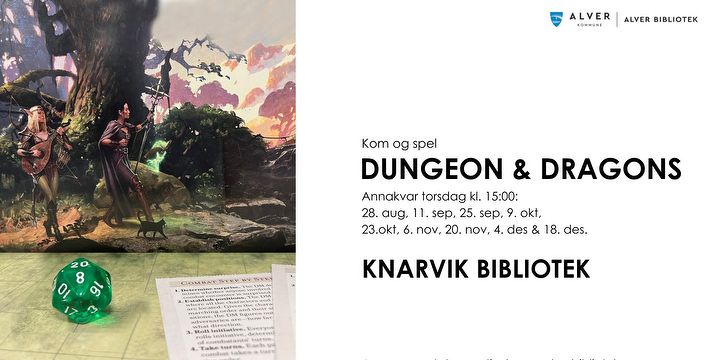 Bilde/illustrasjon for Dungeon & Dragons: Ta steget inn i eit episk eventyr! Dungeon & Dragons: Ta steget inn i eit episk eventyr!
