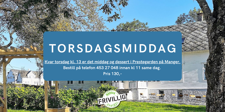 Bilde/illustrasjon for Torsdagsmiddag Torsdagsmiddag