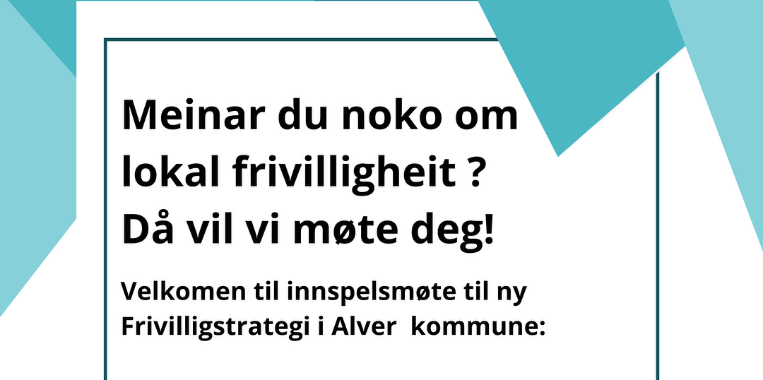 Bilde/illustrasjon for Innspelsmøte til Frivilligstrategi